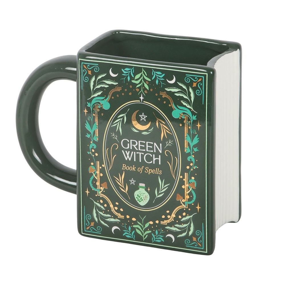 Something Different - Green Witch Book Shaped Mok/beker - Groen